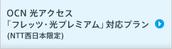 OCN 光アクセス 「フレッツ・光プレミアム」対応プラン (NTT西日本限定)